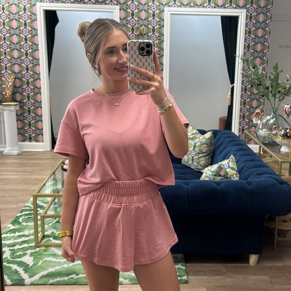 PINK SKORT SET