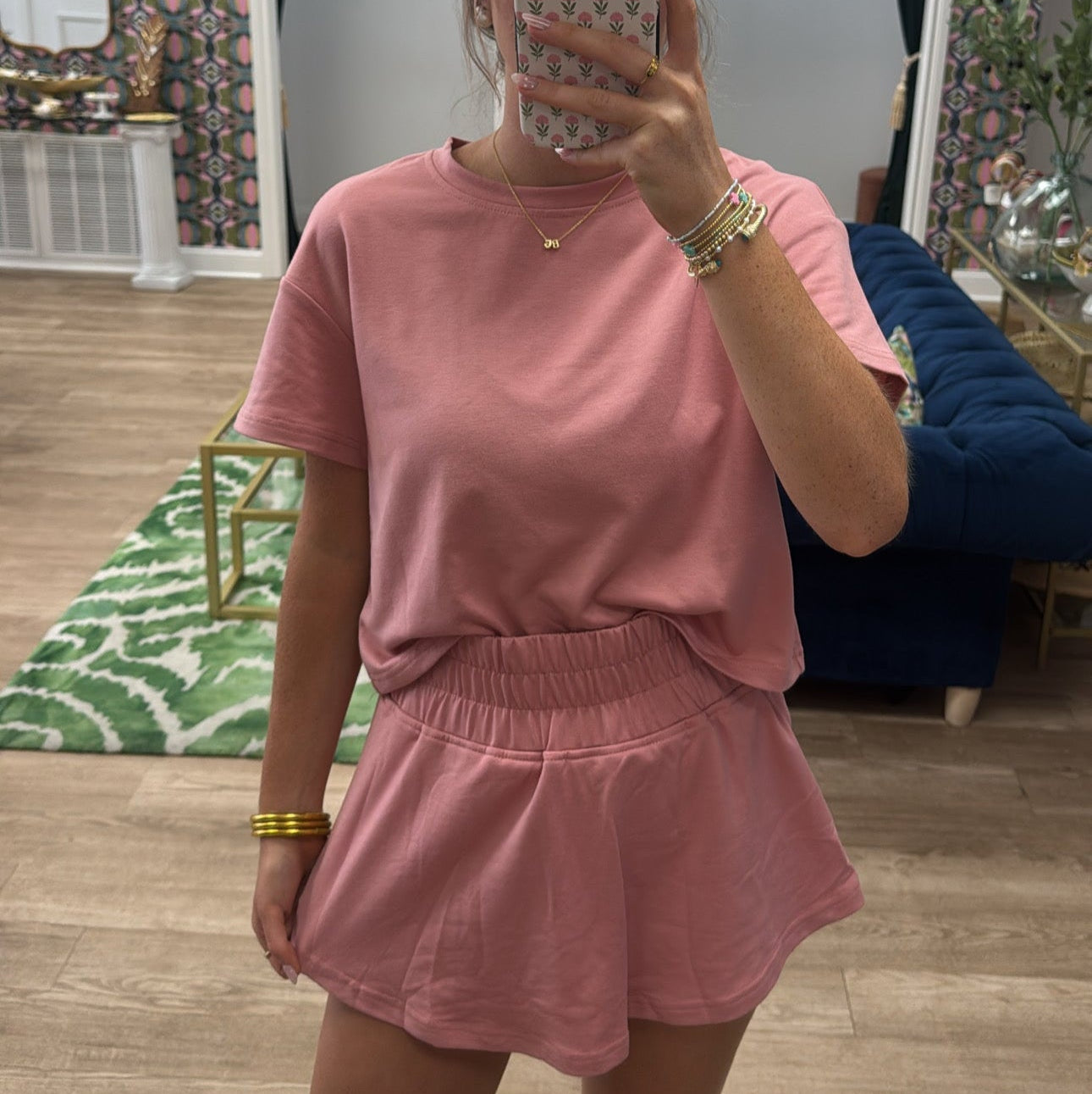 PINK SKORT SET