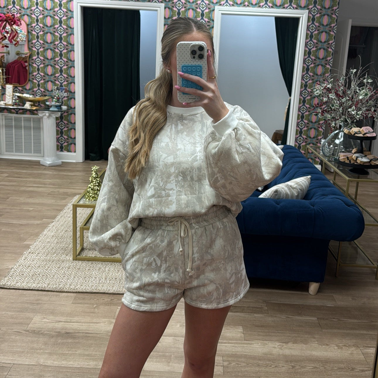 CAMO RELAXED LOUNGE SET