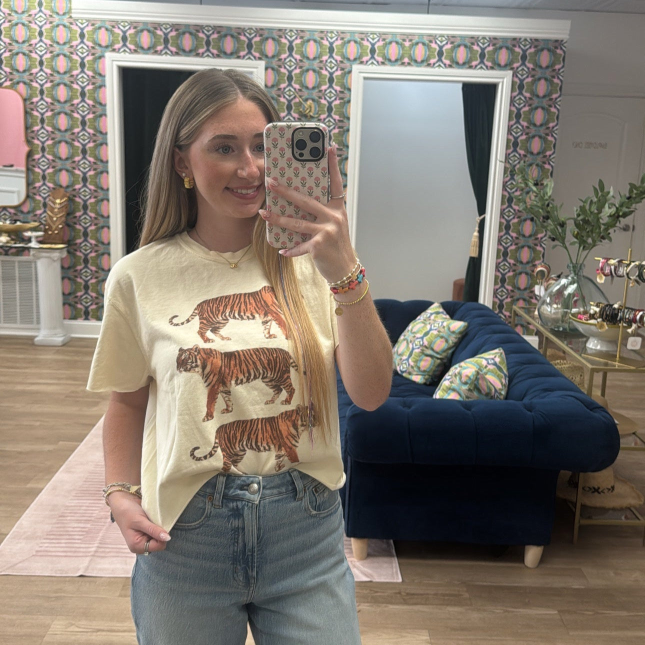 TIGERS CROP TEE