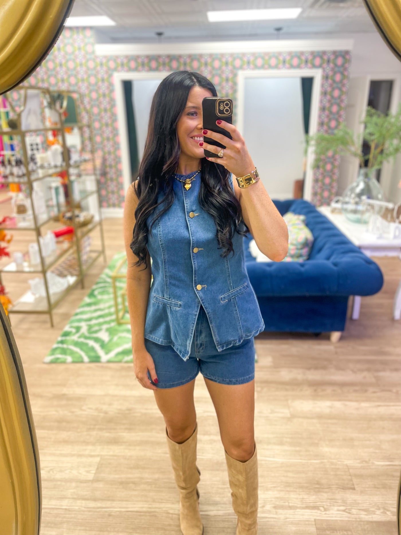 DENIM HALLIE SET