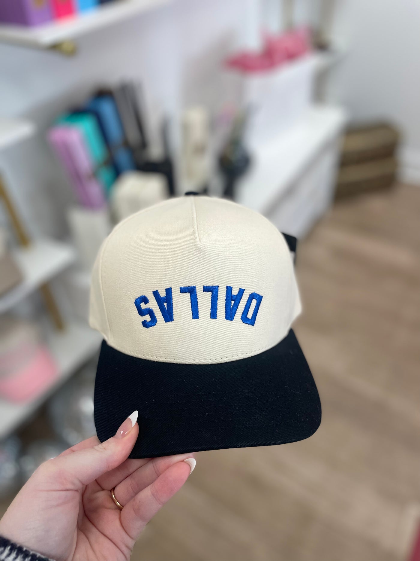 BLACK ROYAL BLUE DALLAS TRUCKER