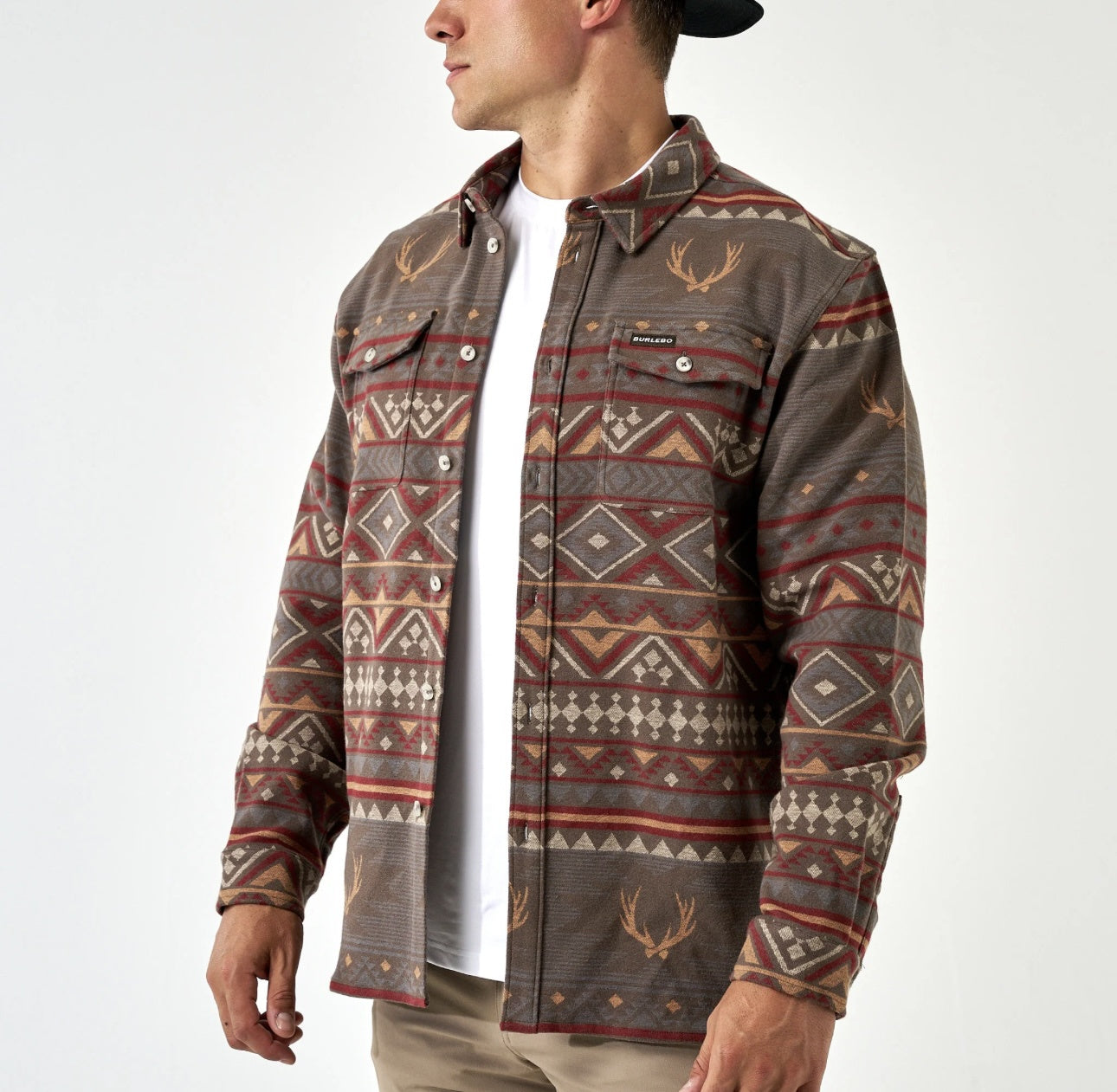 WHITETAIL DEER AZTEC - LONG SLEEVE TWILL