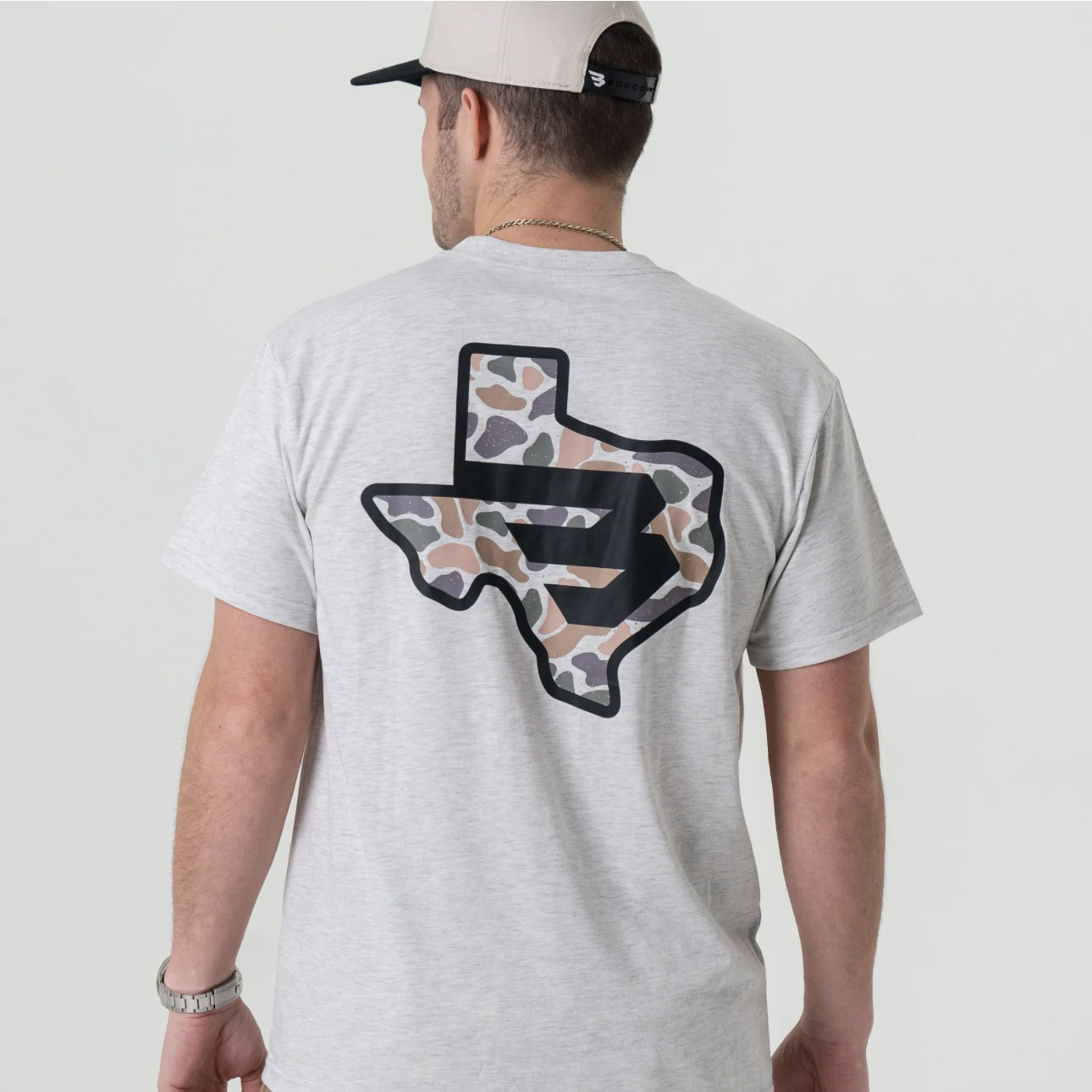 TEXAS CAMO FLYING GREY TSHIRT