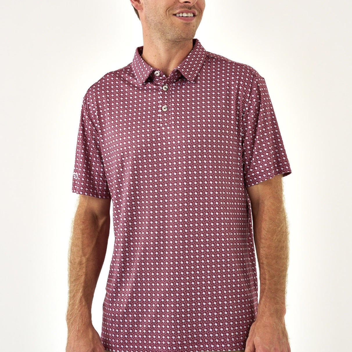 PERFORMANCE POLO TEXAS MAROON
