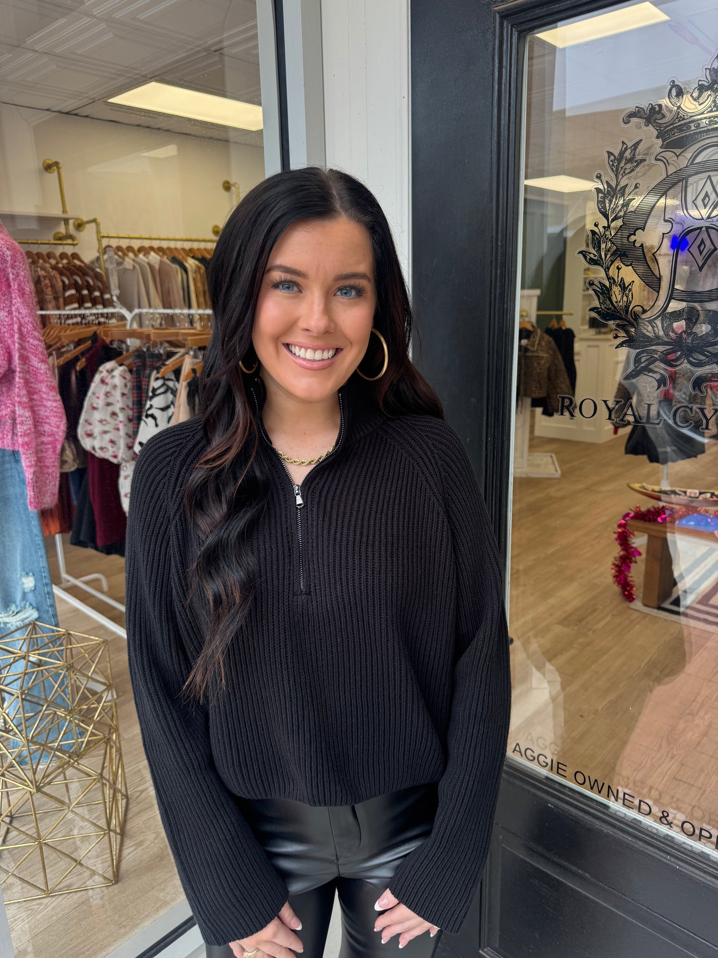 DEBBIE HALF ZIP