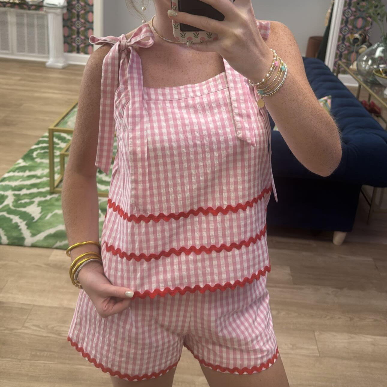 PINK PLAID SET
