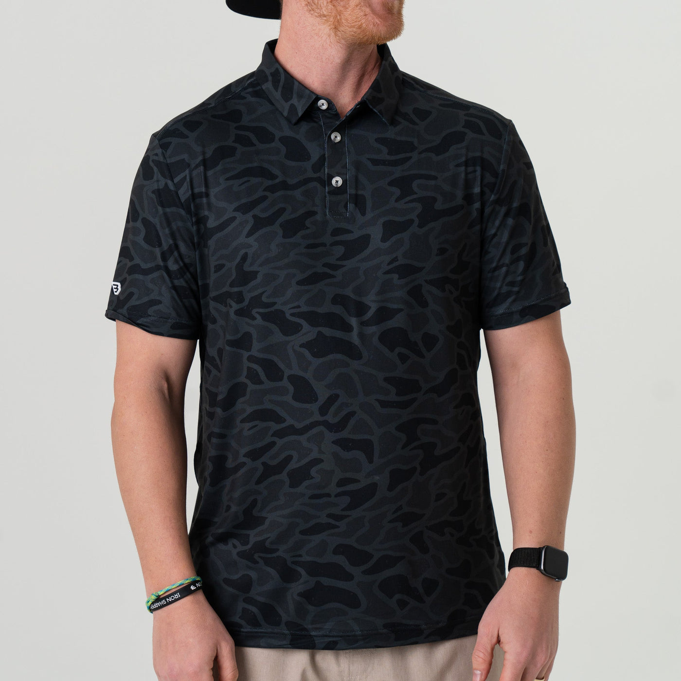 BURLEBO BLACK CAMO POLO
