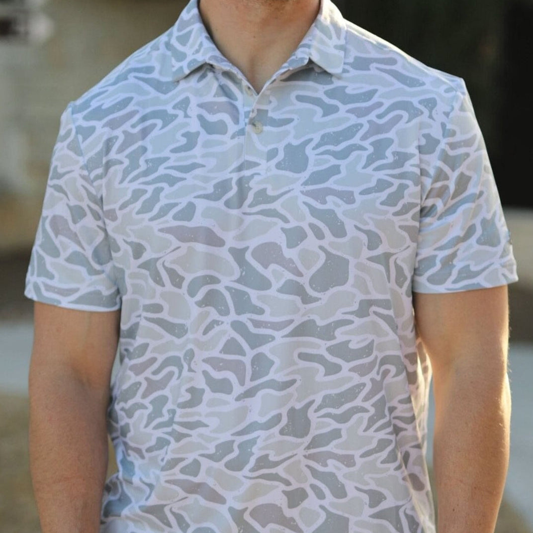 BURLEBO WHITE CORE CAMO POLO